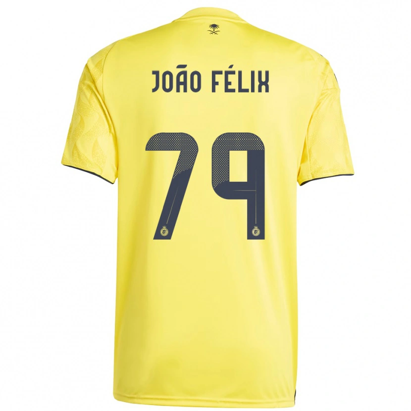 Danxen Niño Camiseta João Félix #79 Amarillo Negro 1ª Equipación 2025/26 La Camisa México