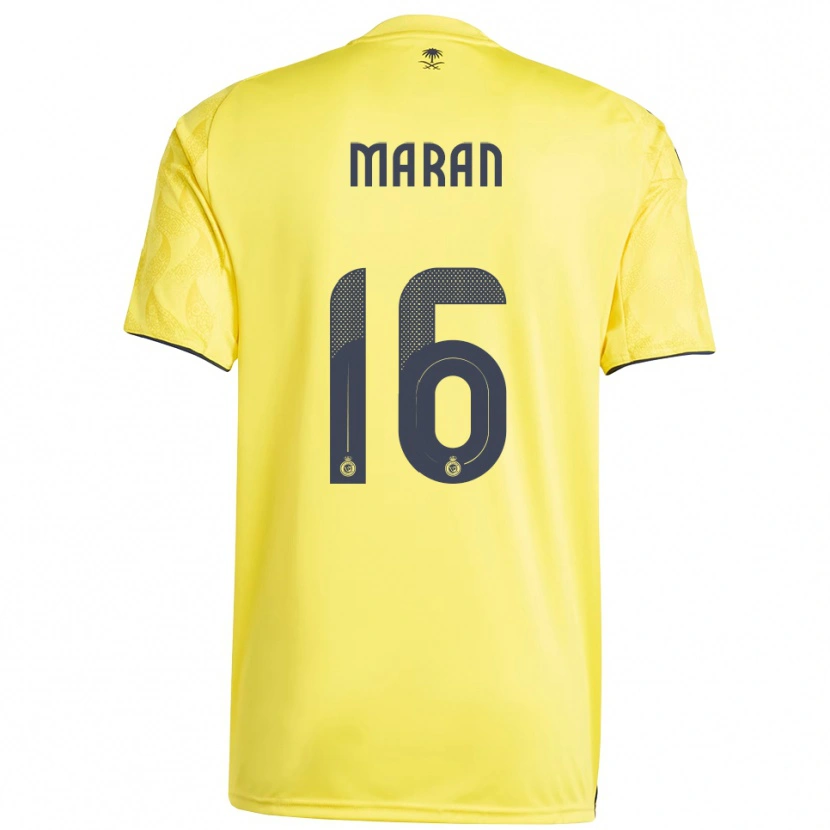 Danxen Niño Camiseta Mohammed Marran #16 Amarillo Negro 1ª Equipación 2025/26 La Camisa México