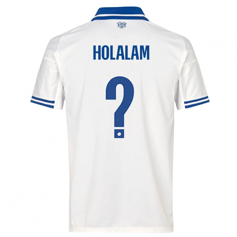 Danxen Niño Camiseta Ishaq Holalam #0 Blanco Azul 1ª Equipación 2025/26 La Camisa México