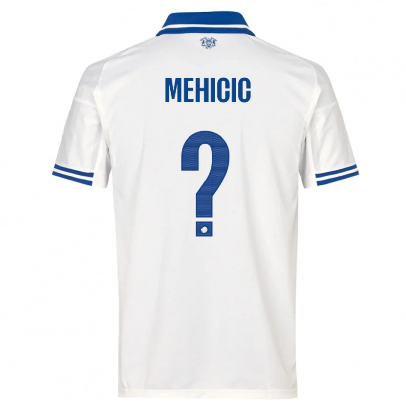 Danxen Niño Camiseta Elvin Mehicic #0 Blanco Azul 1ª Equipación 2025/26 La Camisa México