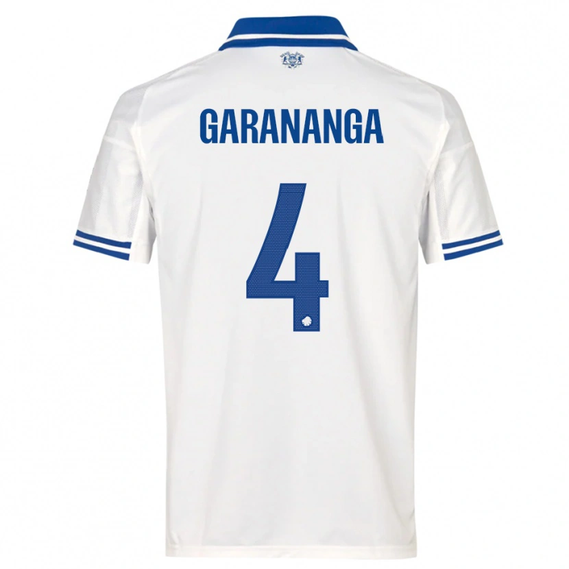 Danxen Niño Camiseta Munashe Garananga #4 Blanco Azul 1ª Equipación 2025/26 La Camisa México