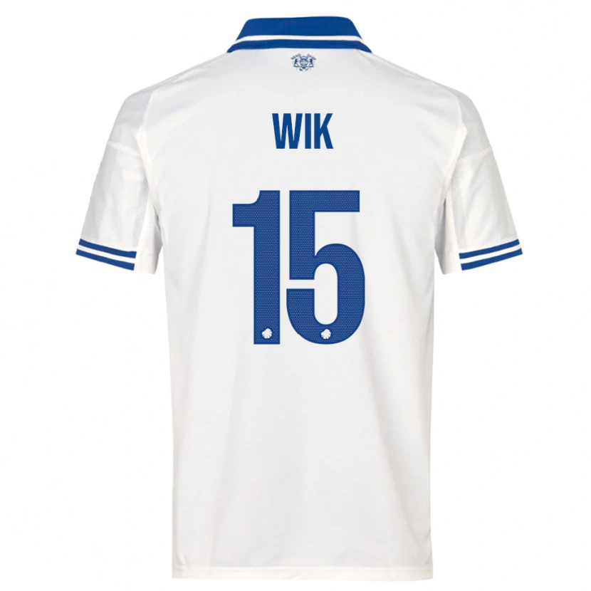 Danxen Niño Camiseta Viktoria Wik #15 Blanco Azul 1ª Equipación 2025/26 La Camisa México