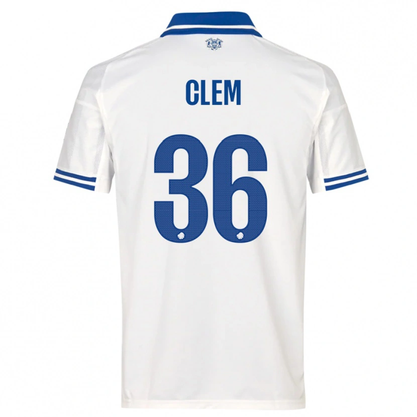 Danxen Niño Camiseta William Clem #36 Blanco Azul 1ª Equipación 2025/26 La Camisa México