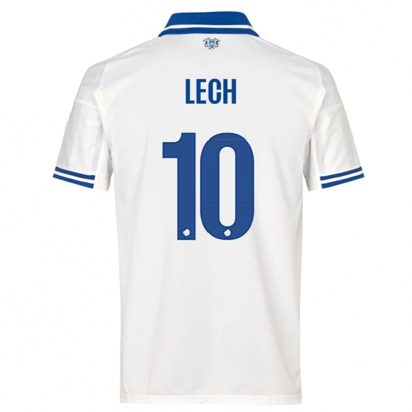 Danxen Niño Camiseta Josephine Lech #10 Blanco Azul 1ª Equipación 2025/26 La Camisa México