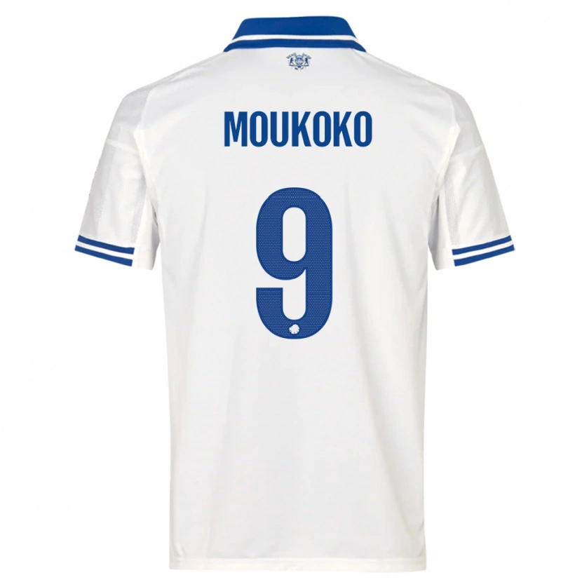 Danxen Niño Camiseta Youssoufa Moukoko #9 Blanco Azul 1ª Equipación 2025/26 La Camisa México