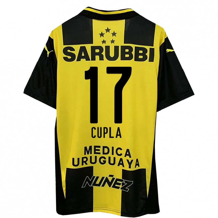 Danxen Niño Camiseta Renzo Cupla #17 Amarillo Negro 1ª Equipación 2025/26 La Camisa México