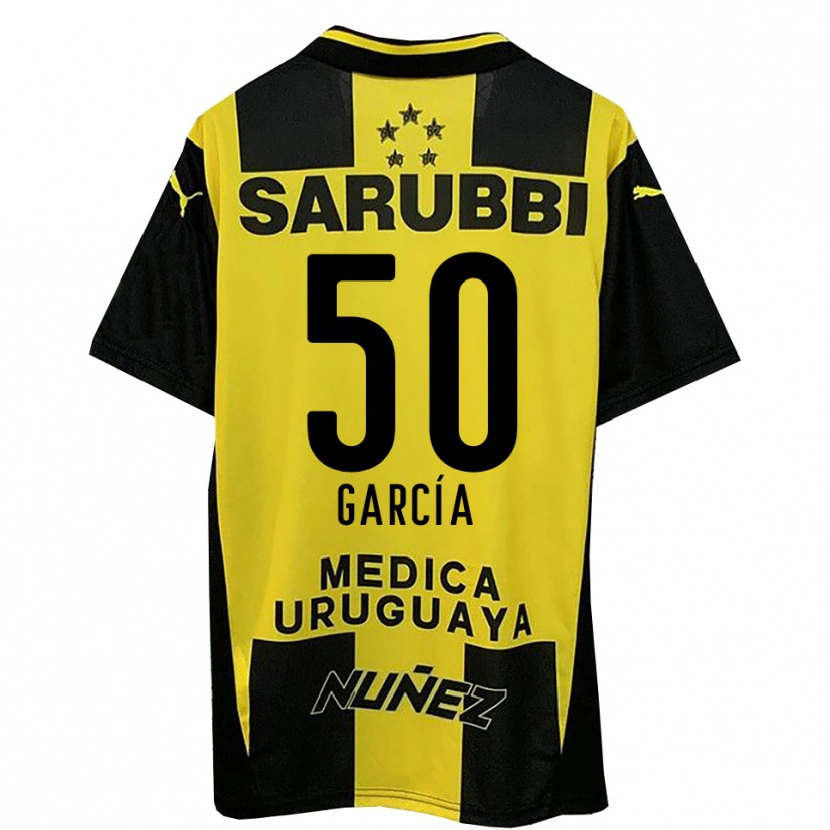 Danxen Niño Camiseta Diego García #50 Amarillo Negro 1ª Equipación 2025/26 La Camisa México