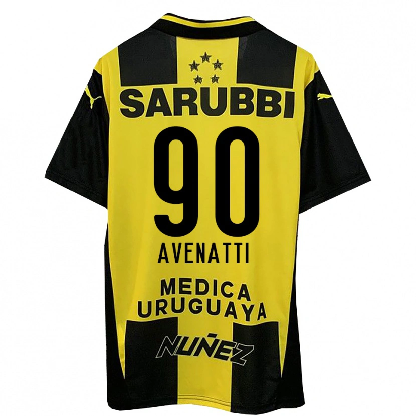 Danxen Niño Camiseta Felipe Avenatti #90 Amarillo Negro 1ª Equipación 2025/26 La Camisa México