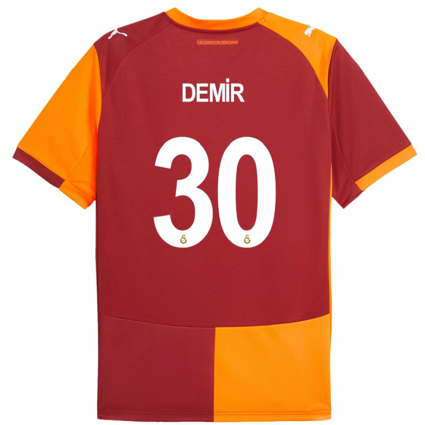 Danxen Niño Camiseta Yusuf Demir #30 Rojo Naranja 1ª Equipación 2025/26 La Camisa México