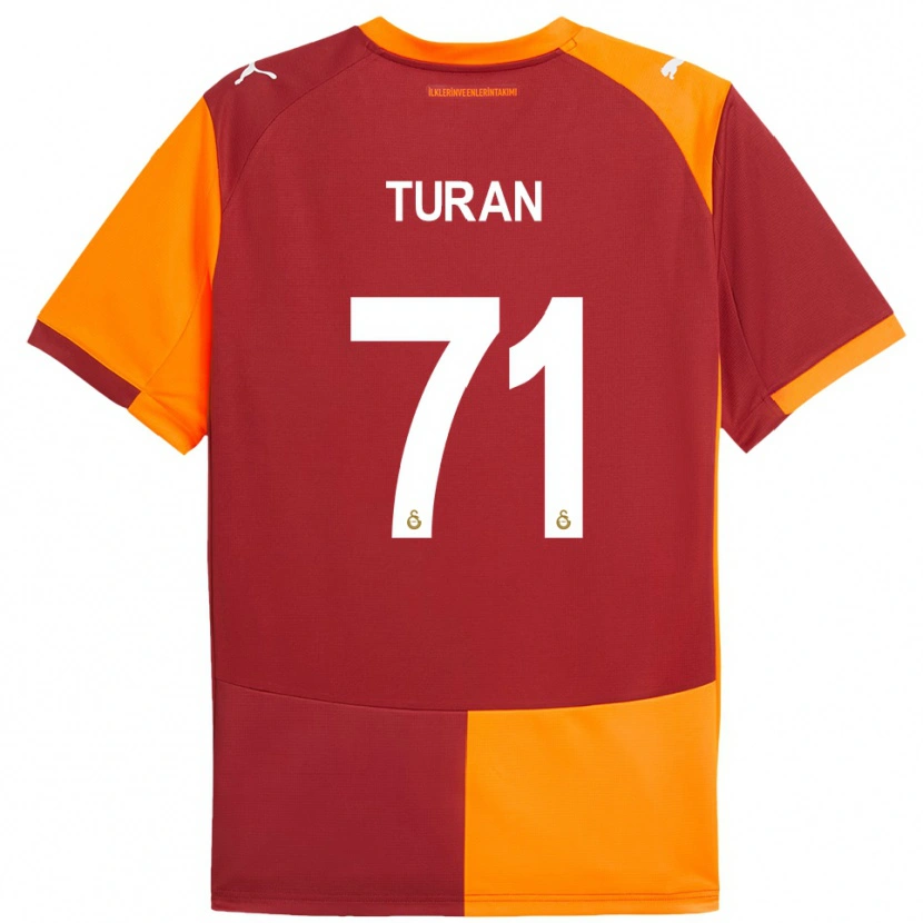 Danxen Niño Camiseta Hasan Turan #71 Rojo Naranja 1ª Equipación 2025/26 La Camisa México