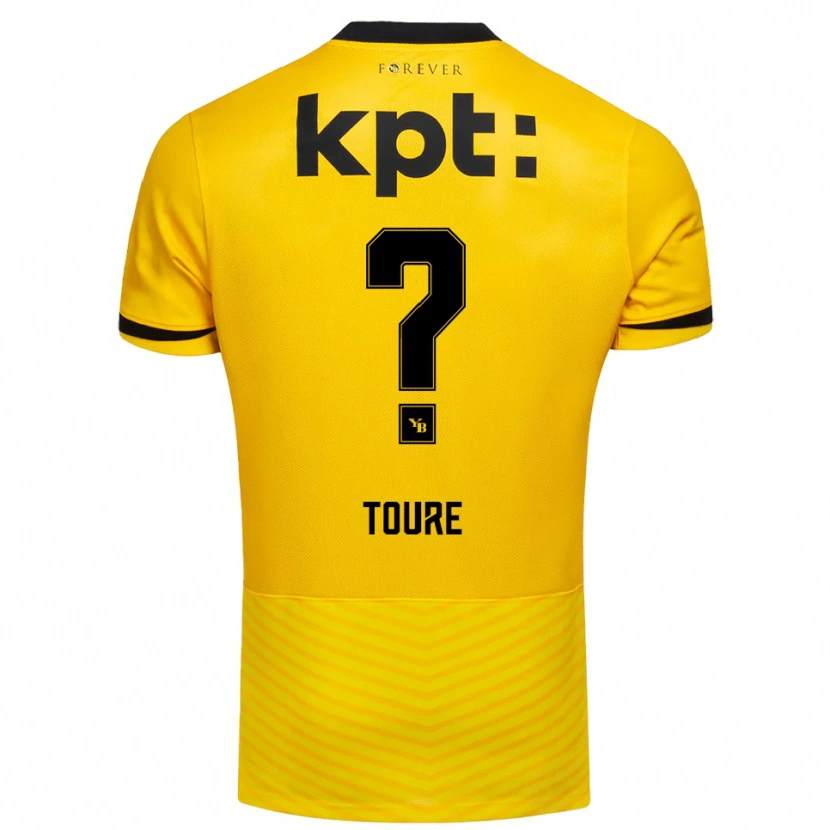 Danxen Niño Camiseta Luc Toure #0 Amarillo Negro 1ª Equipación 2025/26 La Camisa México
