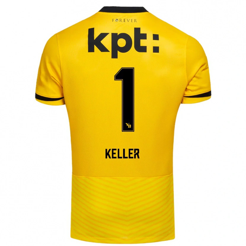 Danxen Niño Camiseta Marvin Keller #1 Amarillo Negro 1ª Equipación 2025/26 La Camisa México