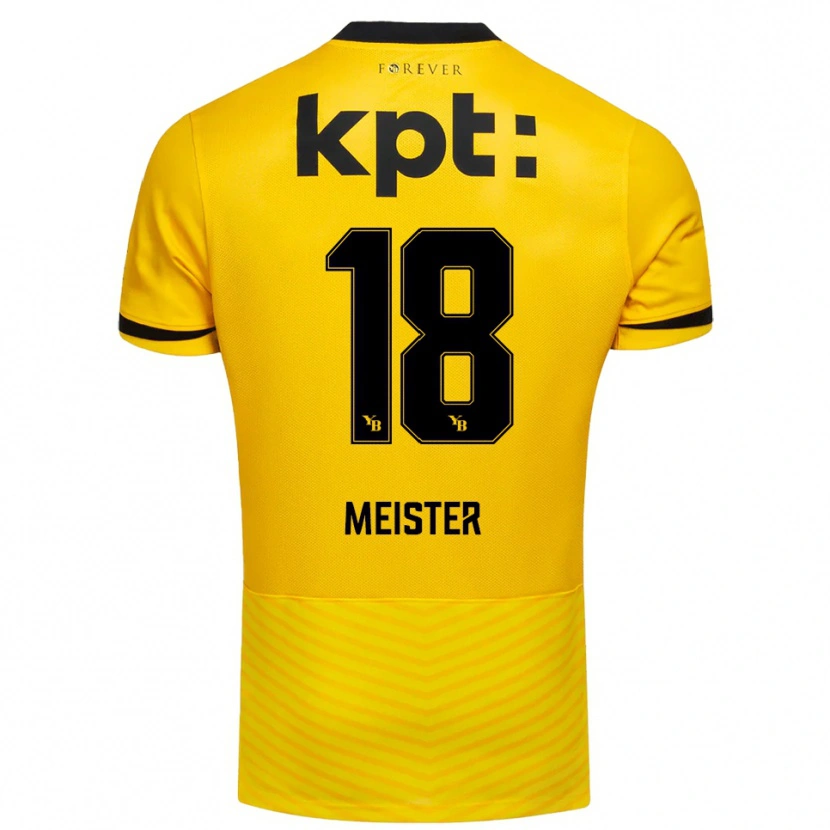 Danxen Niño Camiseta Wibke Meister #18 Amarillo Negro 1ª Equipación 2025/26 La Camisa México