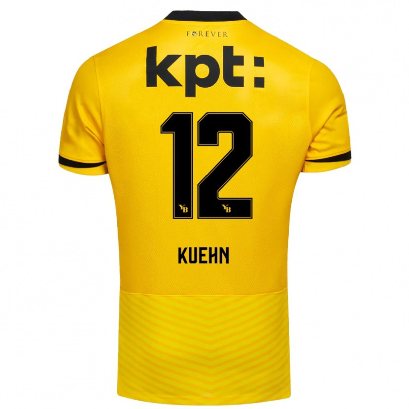 Danxen Niño Camiseta Athena Kuehn #12 Amarillo Negro 1ª Equipación 2025/26 La Camisa México
