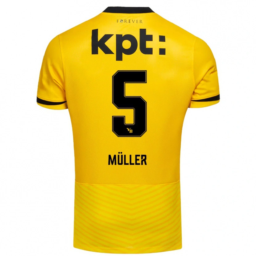 Danxen Niño Camiseta Loy Müller #5 Amarillo Negro 1ª Equipación 2025/26 La Camisa México