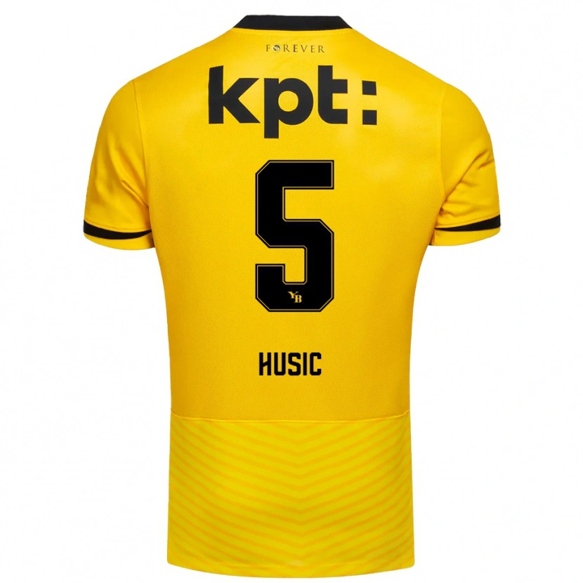 Danxen Niño Camiseta Anel Husic #5 Amarillo Negro 1ª Equipación 2025/26 La Camisa México