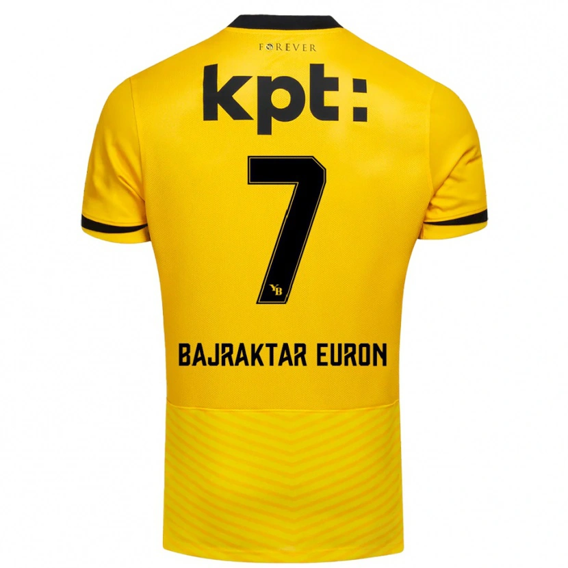 Danxen Niño Camiseta Euron Bajraktar #7 Amarillo Negro 1ª Equipación 2025/26 La Camisa México