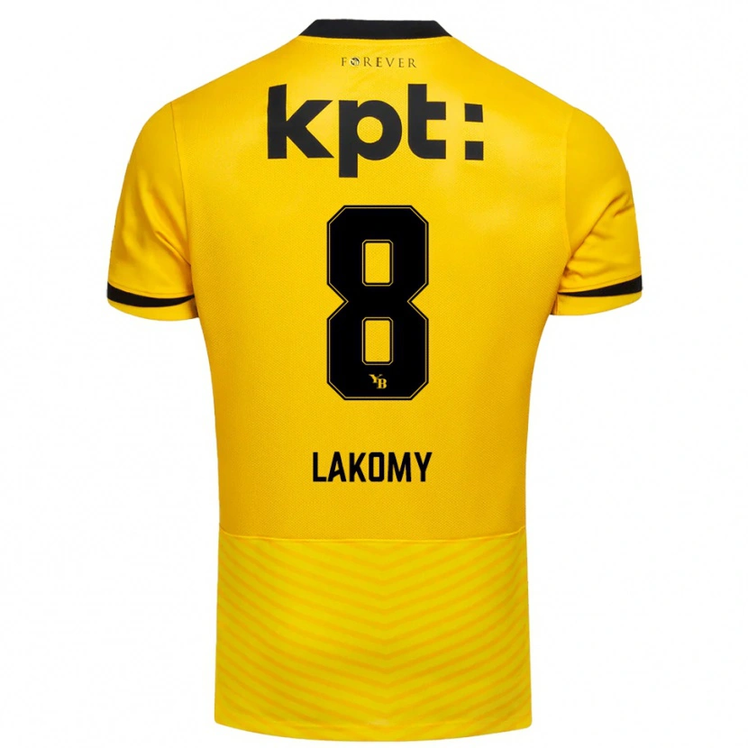 Danxen Niño Camiseta Lukasz Lakomy #8 Amarillo Negro 1ª Equipación 2025/26 La Camisa México