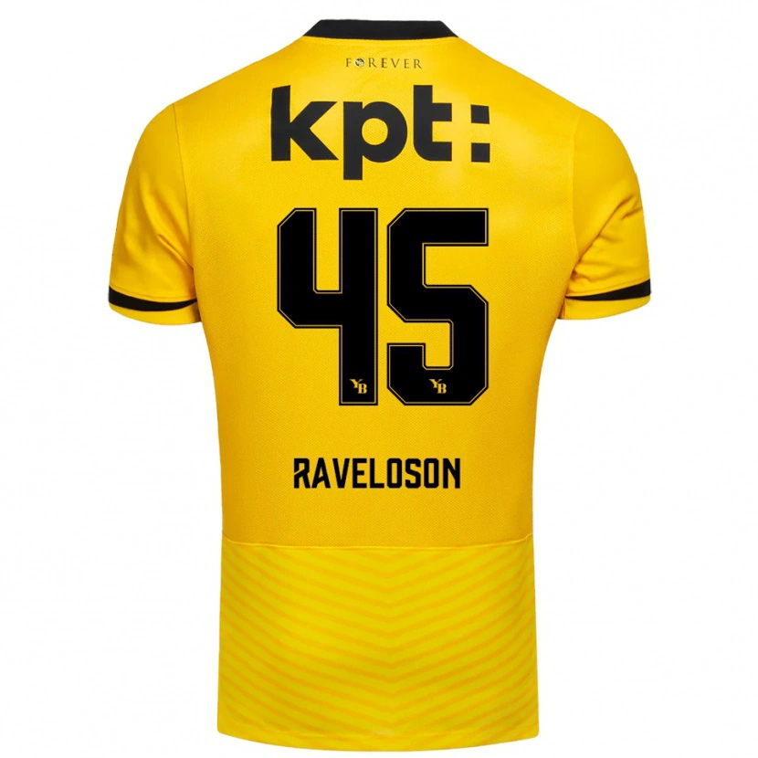 Danxen Niño Camiseta Rayan Raveloson #45 Amarillo Negro 1ª Equipación 2025/26 La Camisa México