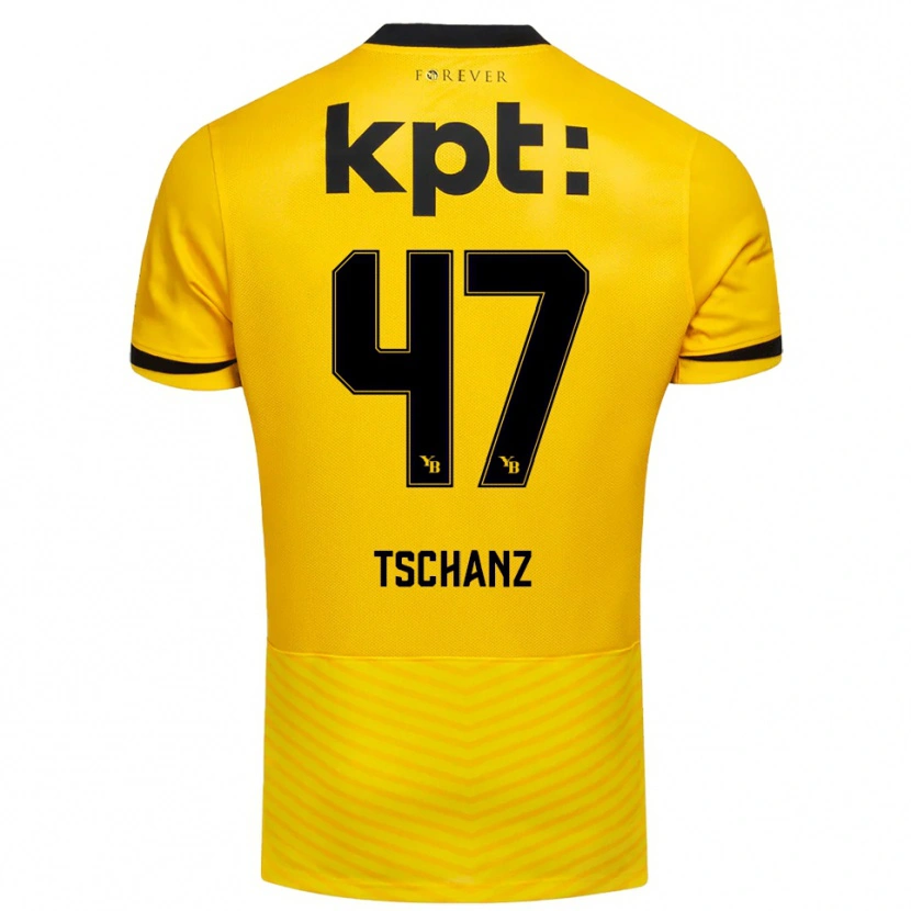 Danxen Niño Camiseta Noë Tschanz #47 Amarillo Negro 1ª Equipación 2025/26 La Camisa México