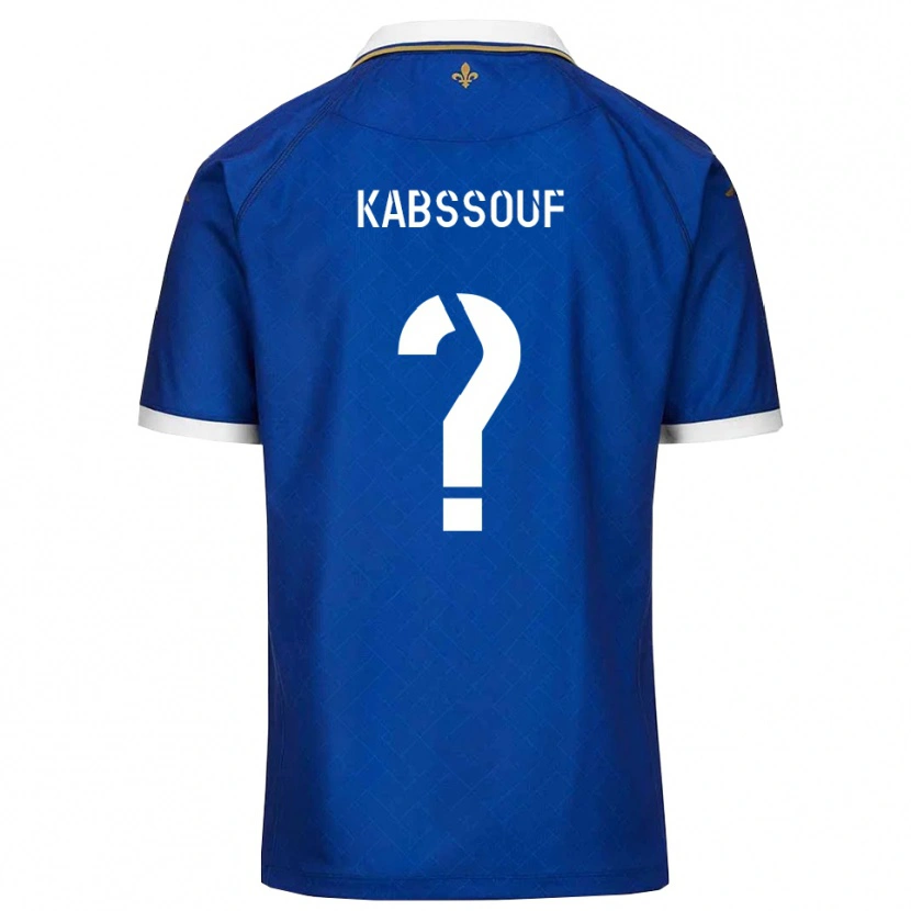 Danxen Niño Camiseta Salim Kabssouf #0 Azul Dorado 1ª Equipación 2025/26 La Camisa México
