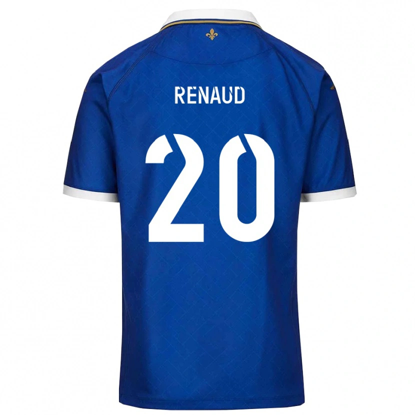 Danxen Niño Camiseta Tom Renaud #20 Azul Dorado 1ª Equipación 2025/26 La Camisa México