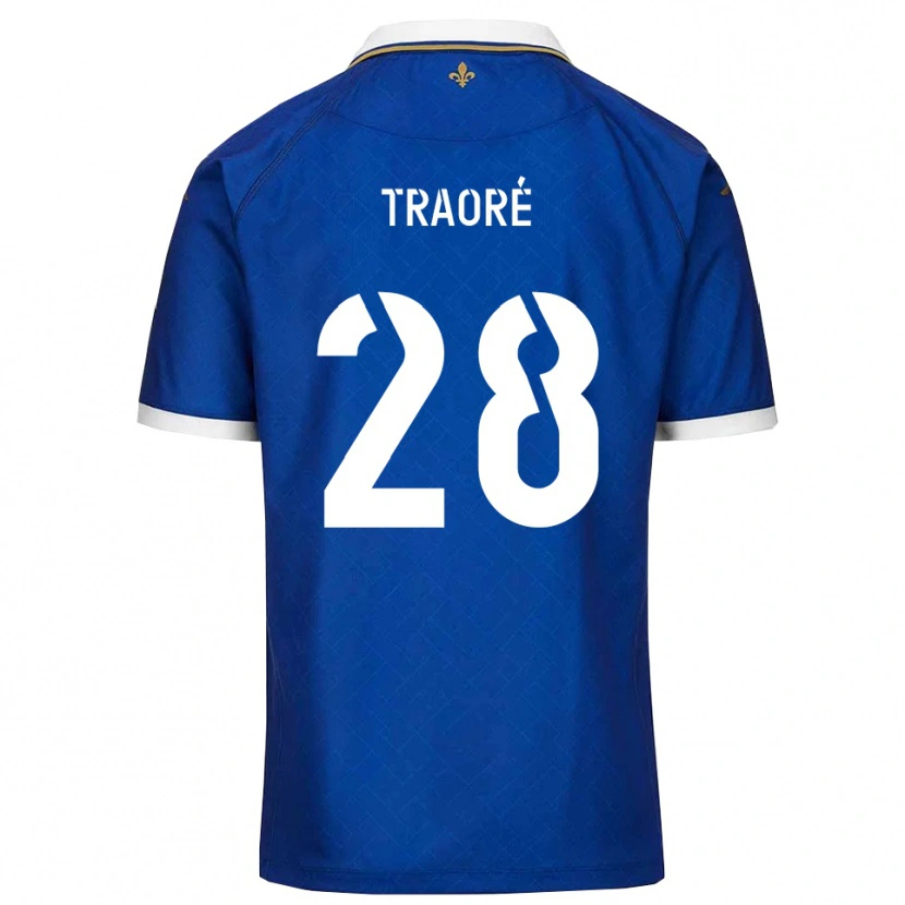 Danxen Niño Camiseta Soumaïla Traoré #28 Azul Dorado 1ª Equipación 2025/26 La Camisa México