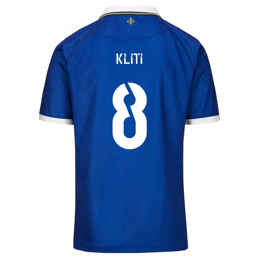 Danxen Niño Camiseta Ayoub Kliti #8 Azul Dorado 1ª Equipación 2025/26 La Camisa México