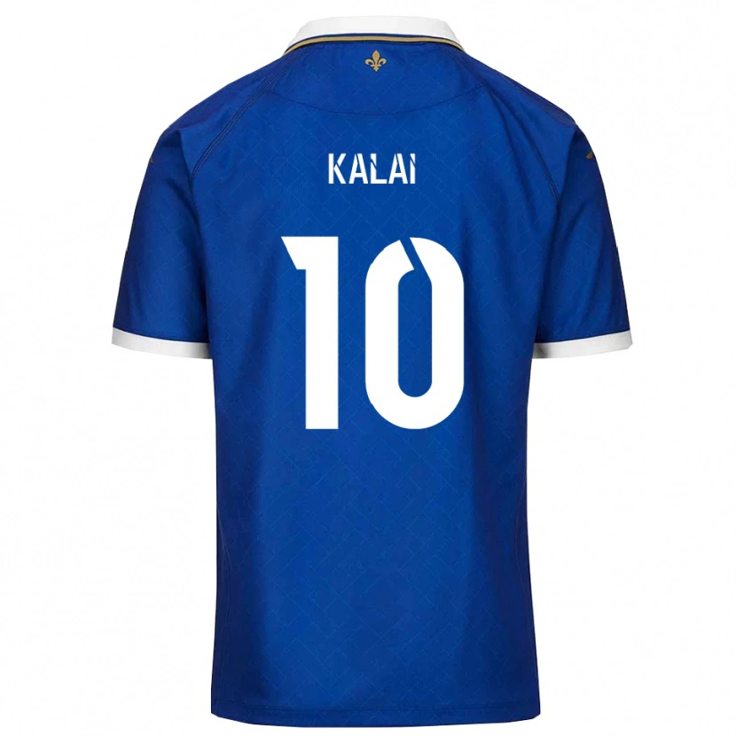 Danxen Niño Camiseta Jawed Kalai #10 Azul Dorado 1ª Equipación 2025/26 La Camisa México