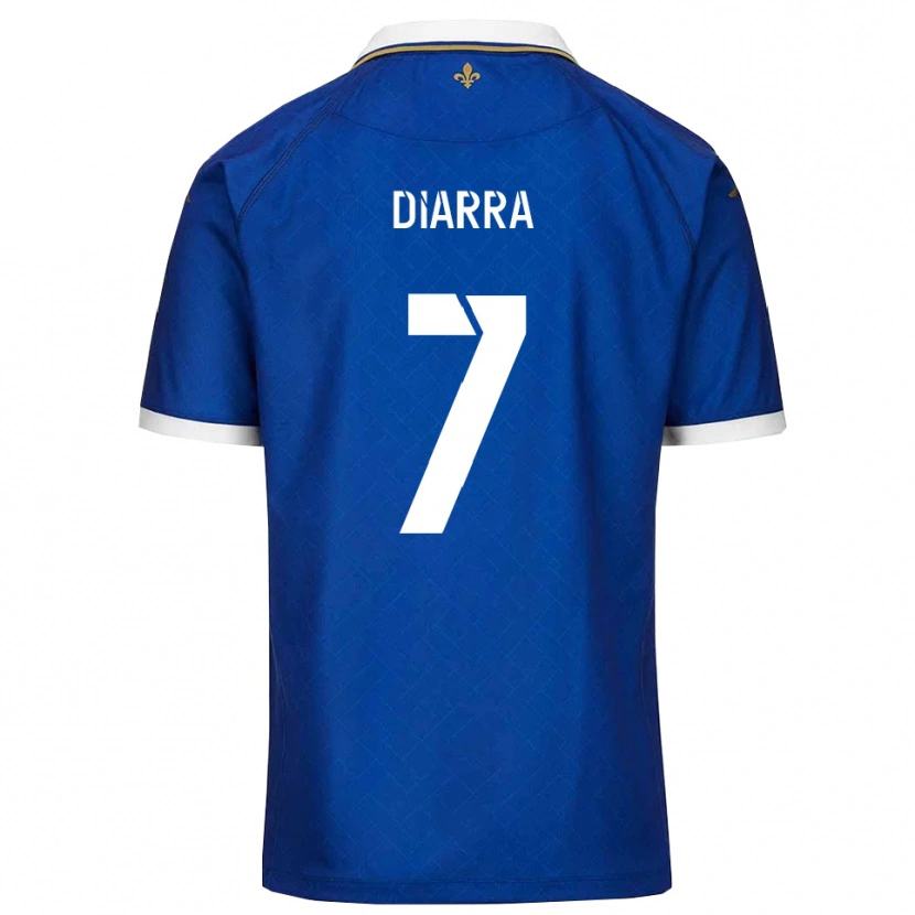 Danxen Niño Camiseta Cheick Diarra #7 Azul Dorado 1ª Equipación 2025/26 La Camisa México