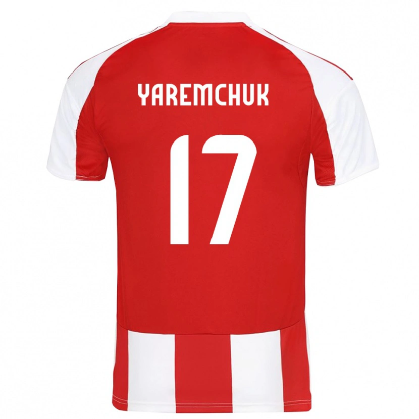 Danxen Niño Camiseta Roman Yaremchuk #17 Rojo Blanco 1ª Equipación 2025/26 La Camisa México