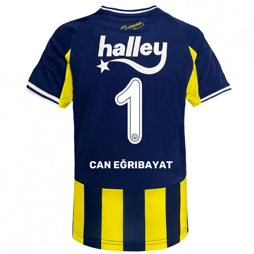 Danxen Niño Camiseta İrfan Can Eğribayat #1 Amarillo Marino Blanco 1ª Equipación 2025/26 La Camisa México