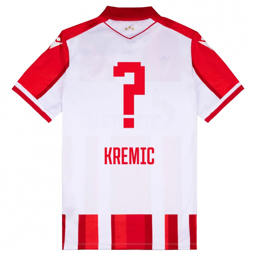 Danxen Niño Camiseta Luka Kremic #0 Rojo Blanco 1ª Equipación 2025/26 La Camisa México