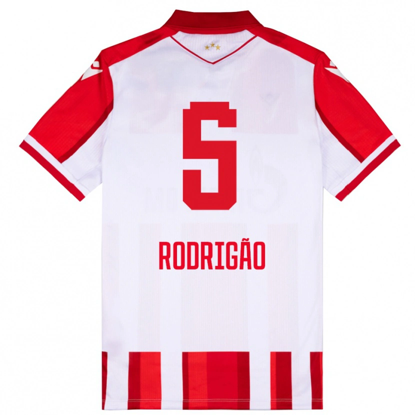 Danxen Niño Camiseta Rodrigão #5 Rojo Blanco 1ª Equipación 2025/26 La Camisa México