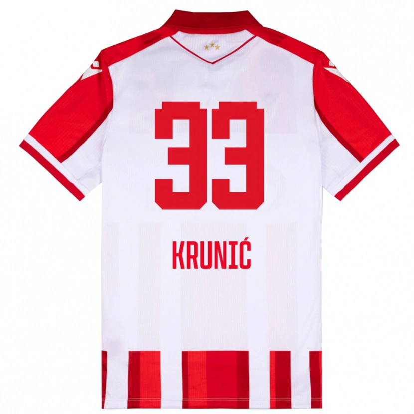 Danxen Niño Camiseta Rade Krunic #33 Rojo Blanco 1ª Equipación 2025/26 La Camisa México
