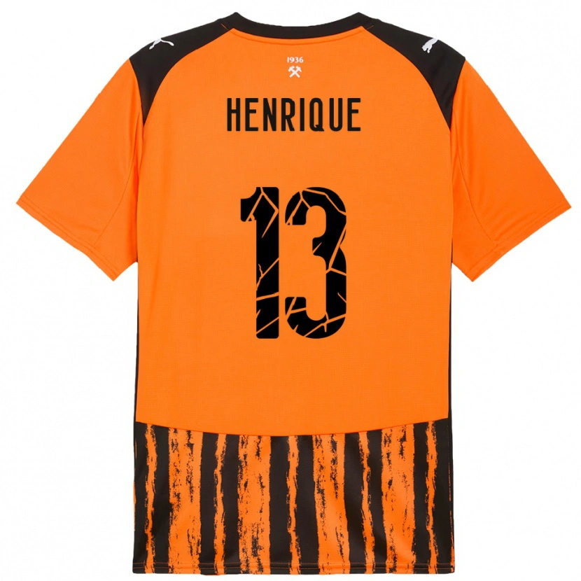 Danxen Niño Camiseta Pedro Henrique #13 Naranja Negro 1ª Equipación 2025/26 La Camisa México