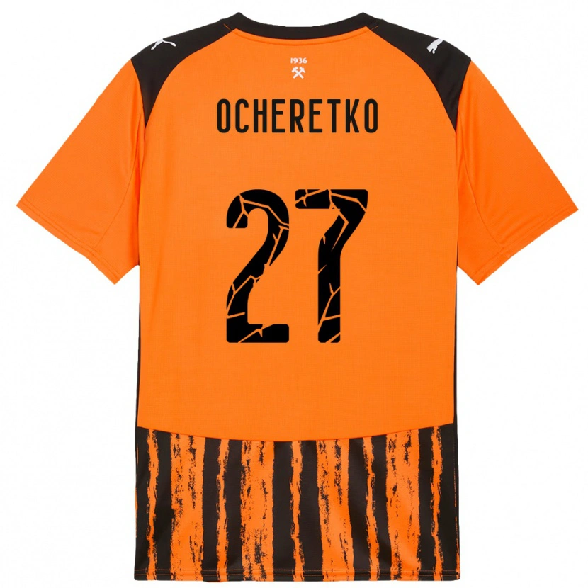 Danxen Niño Camiseta Oleg Ocheretko #27 Naranja Negro 1ª Equipación 2025/26 La Camisa México