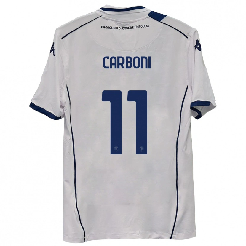 Danxen Niño Camiseta Franco Carboni #11 Azul Marino Oscuro 2ª Equipación 2025/26 La Camisa México