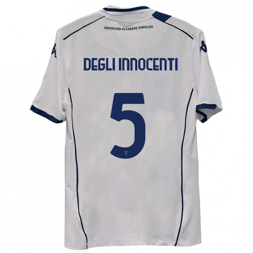 Danxen Niño Camiseta Duccio Degli Innocenti #5 Azul Marino Oscuro 2ª Equipación 2025/26 La Camisa México