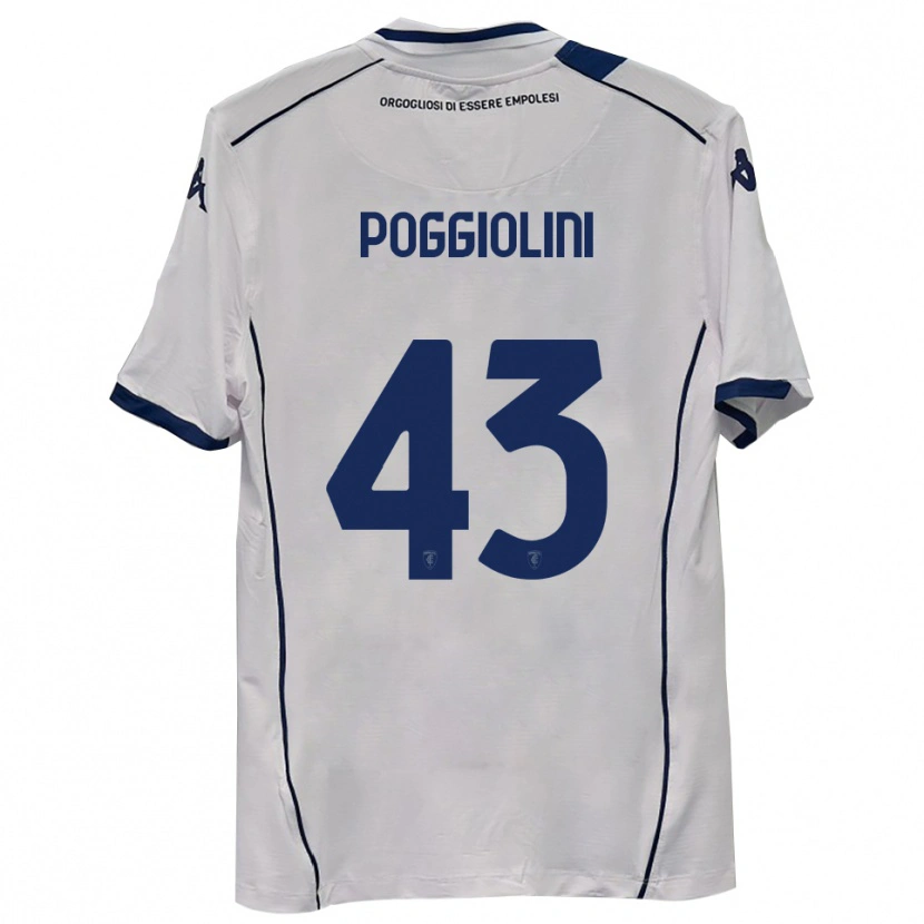 Danxen Niño Camiseta Duccio Poggiolini #43 Azul Marino Oscuro 2ª Equipación 2025/26 La Camisa México