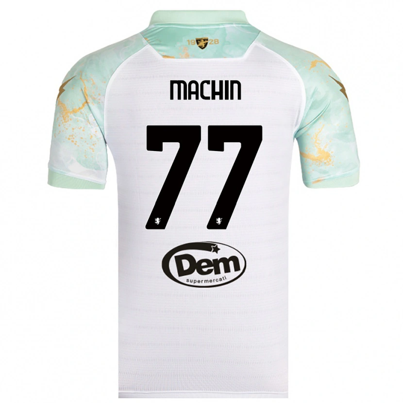 Danxen Niño Camiseta José Machín #77 Blanco Negro 2ª Equipación 2025/26 La Camisa México