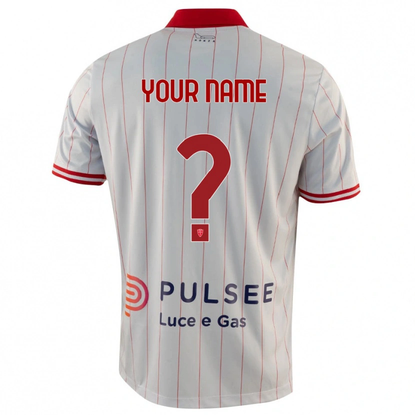 Danxen Niño Camiseta Su Nombre #0 Blanco Rojo Azul 2ª Equipación 2025/26 La Camisa México