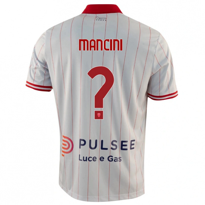 Danxen Niño Camiseta Alessandro Mancini #0 Blanco Rojo Azul 2ª Equipación 2025/26 La Camisa México