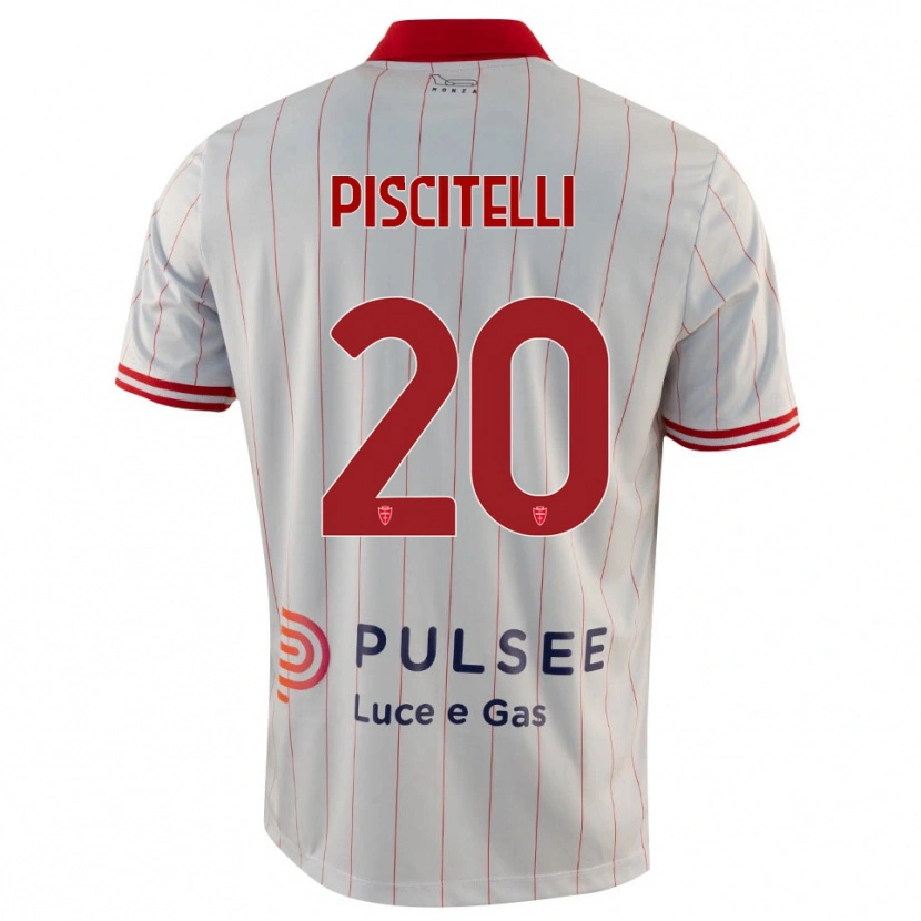 Danxen Niño Camiseta Pasquale Piscitelli #20 Blanco Rojo Azul 2ª Equipación 2025/26 La Camisa México