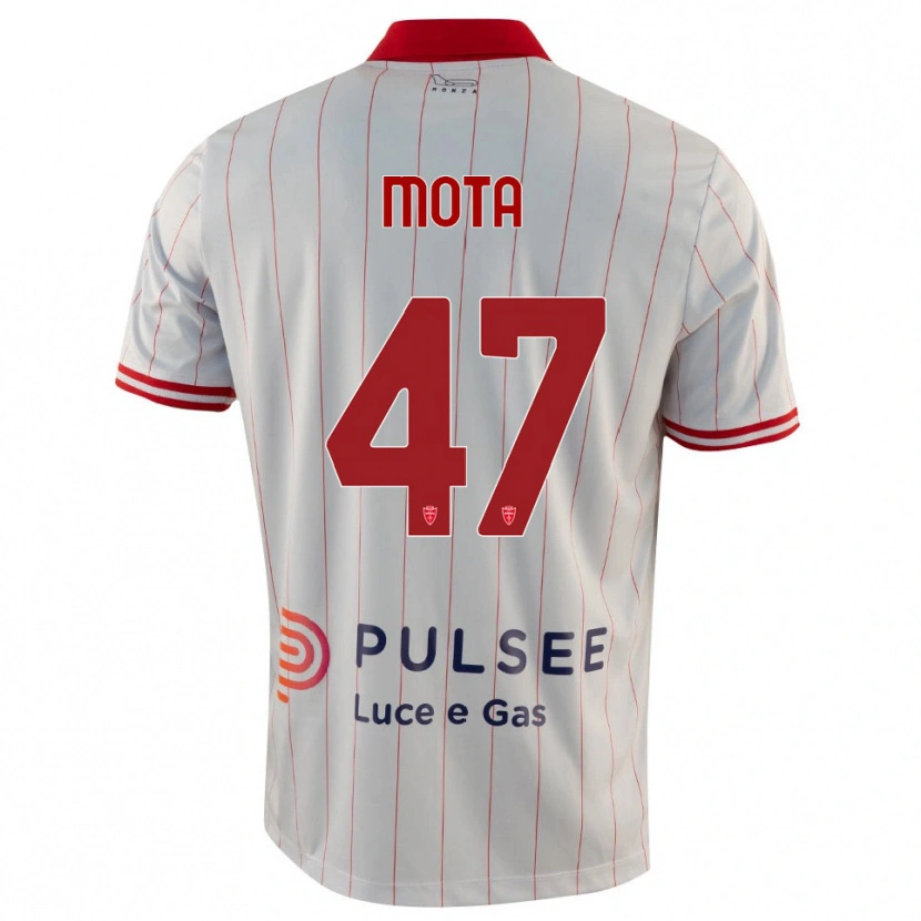 Danxen Niño Camiseta Dany Mota #47 Blanco Rojo Azul 2ª Equipación 2025/26 La Camisa México