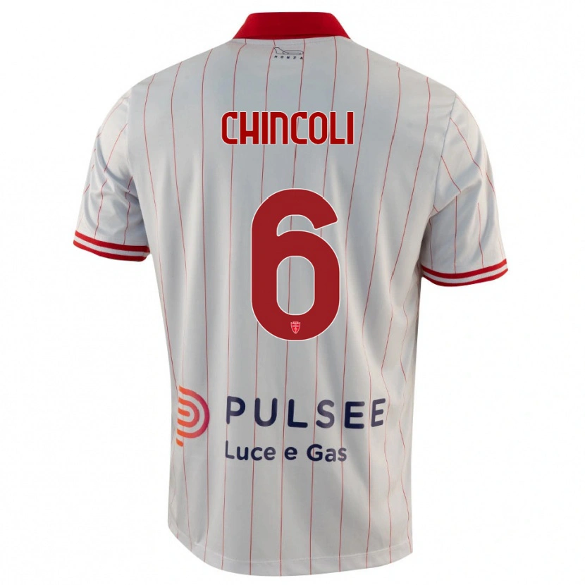 Danxen Niño Camiseta Lorenzo Chincoli #6 Blanco Rojo Azul 2ª Equipación 2025/26 La Camisa México
