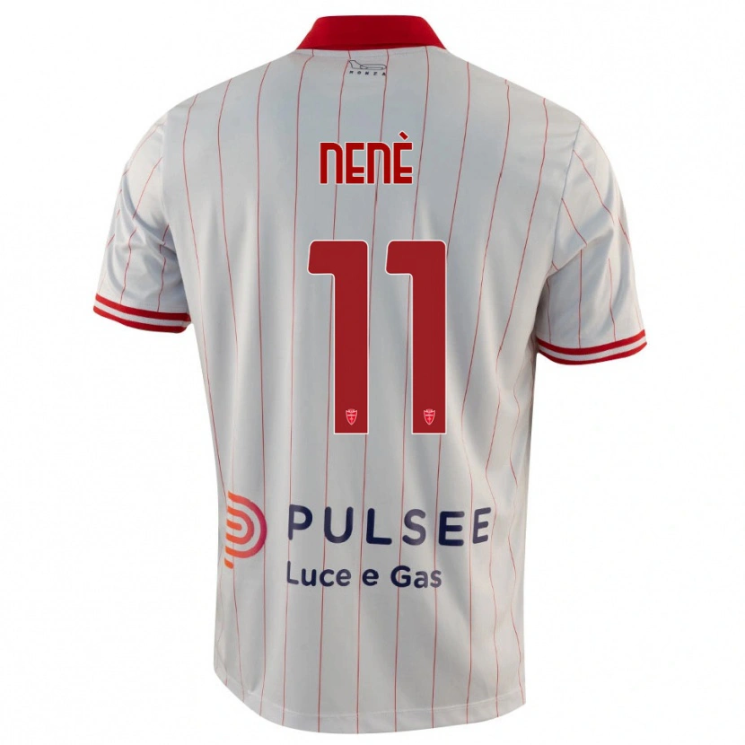 Danxen Niño Camiseta Stephen Nenè #11 Blanco Rojo Azul 2ª Equipación 2025/26 La Camisa México