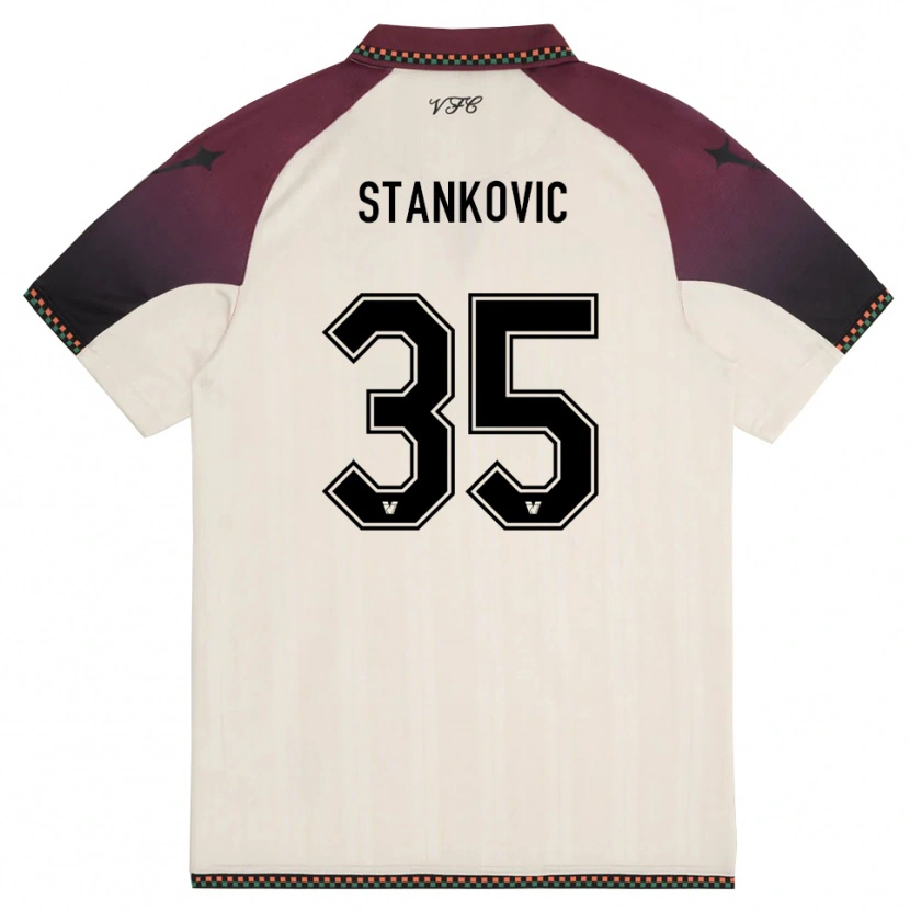 Danxen Niño Camiseta Filip Stanković #35 Crema Borgoña 2ª Equipación 2025/26 La Camisa México