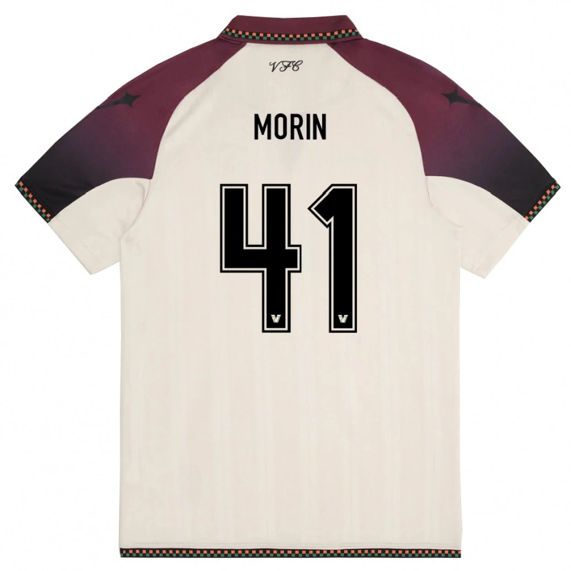 Danxen Niño Camiseta Elena Morin #41 Crema Borgoña 2ª Equipación 2025/26 La Camisa México