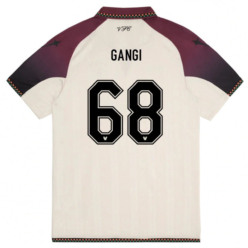 Danxen Niño Camiseta Chiara Gangi #68 Crema Borgoña 2ª Equipación 2025/26 La Camisa México
